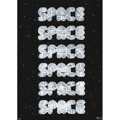 Space Space Space LEGO kunstdruk